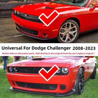 For Dodge Challenger SRT Hellcat Scat Pack 392 Front Bumper Lip