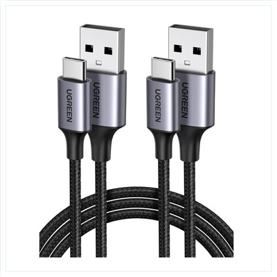 USB C Kabel 2 Stück Nylon Geflochten Schnellladen Datenübertragung kompatibel...