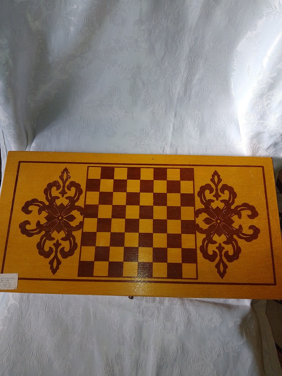 Backgammon Vintage Crisloid 1940 - Grandes Pièces Bakélite Tourbillon - USA