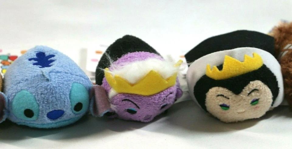 LOTE de 6 Mini Peluche Disney Tsum Tsum Reina Malvada MALIFICANTE Minnie STITCH Chewbacca Foto 4 de 4