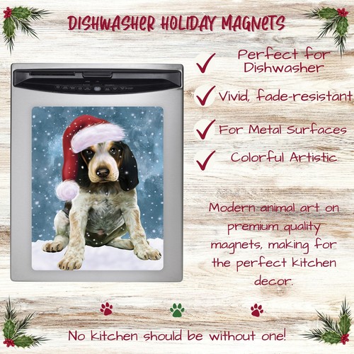 Bluetick Coonhound Dog Magnet for Refrigerator and Dishwasher Christmas NWT - Picture 4 of 5