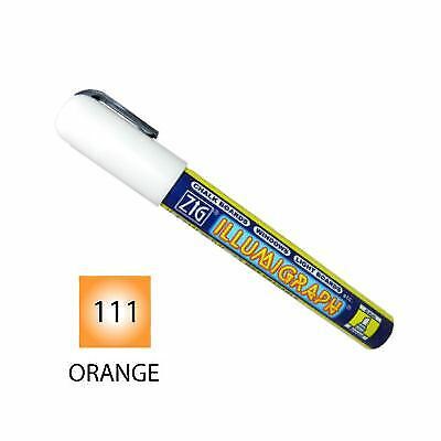Zig Illumigraph 6mm Wet Wipe Liquid Chalkboard Pen Orange - Picture 1 of 1