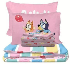 Bluey "Balloon Party" Kids Reversible Queen Bed Set-W140958149194, W140629516414