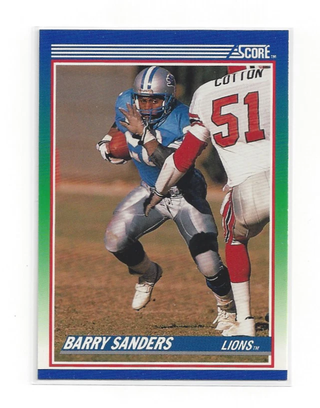 Barry Sanders 1990 Score #20 Card Detroit Lions HOF Vintage NFL RB