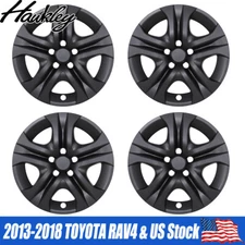 17" 4 PCS Hub Caps Full Rim R17 Steel Rim Wheel Covers For Toyota RAV4 2013-2018