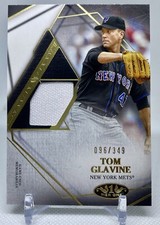 2022 Topps Tier One Baseball Tom Glavine Game Used Relic /349 New York Mets