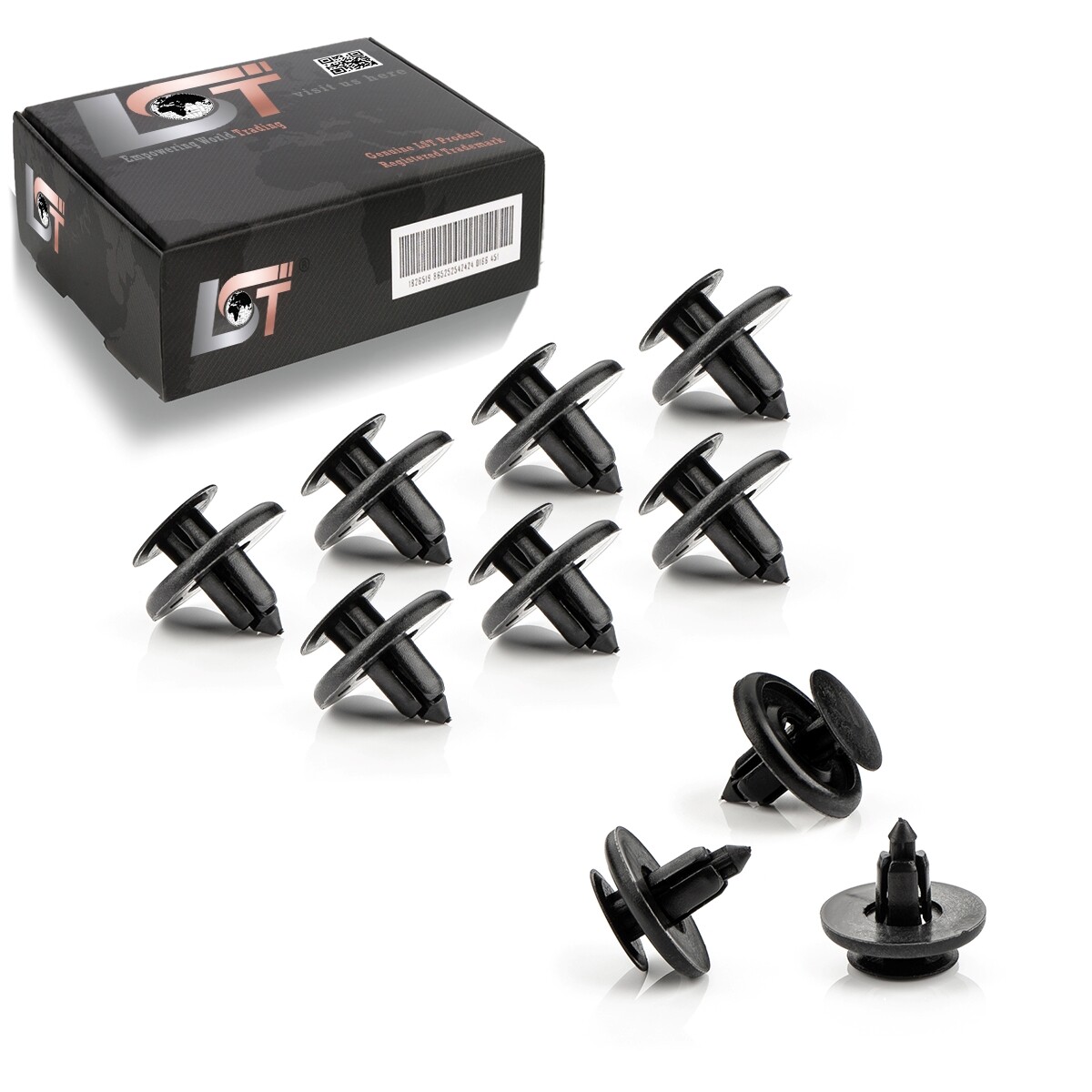 10x Fender Wheelhouse Front Fastening Clips for TOYOTA CAMRY HIACE YARIS Ø 7mm
