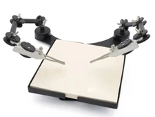 Premium Dual Third Hand Soldering Station With Board And 3 Pivot Arms