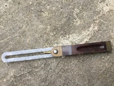 Stanley No. 25 SW 10" Sliding T-Bevel Square USA Rose Wood/Brass Nice