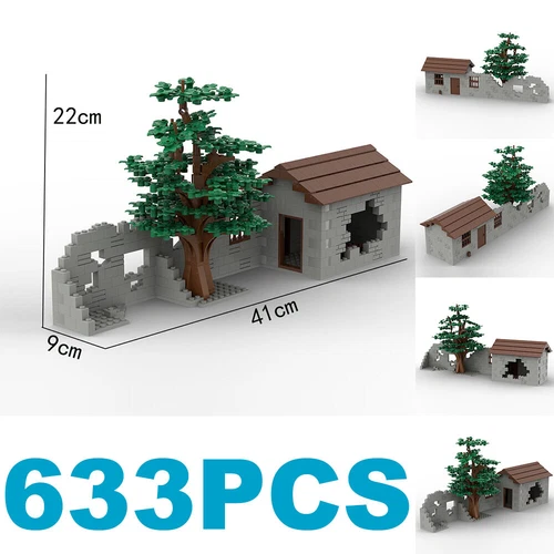 MOC Military WWII Modern Street Army Battle View Baseplate Weapon Bricks Set DIY - Picture 11 of 44