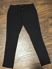 Medium Maurice  s Black Dress Pants Jeggings Soft w/Back Pockets/Zipper/Button