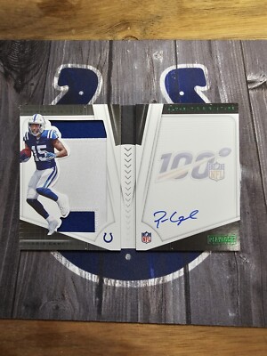 2019 Panini Playbook  Parris Campbell Auto Patch 01/25 #215  (AU, MEM, RC)