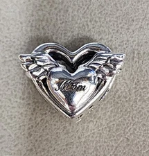 Authentic Sterling Silver Pandora "Mom My Angel" Charm