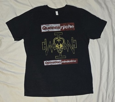 Black Queensryche Operation:mindcrime Band T-shirt. Black Size Large Tee.