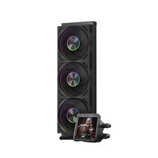 CPU Cooler AIO, 3.4-inch IPS Display, 360mm ARGB Water Cooling, High-Performa...