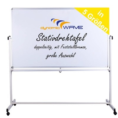 Dynamic Wave, mobiles Whiteboard magnetisch, 200 x 100 cm, doppelseitiges, Fe...