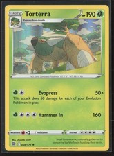Torterra Holo Rare SWSH09: Brilliant Stars 008/172 NM Pokemon Card