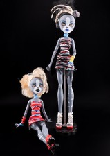 MEOWLODY & PURRSEPHONE doll pair Monster High Zombie Shake 2014 Mattel 28cm