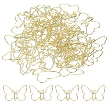 40pcs Paper Clip, Butterfly Shape Paper Clip Small Cute, 37mm, Gold
