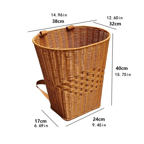 Picking Basket Multipurpose Retro Design with Shoulder Straps Flower Basket for - Picture 4 of 6