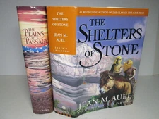 JEAN M AUEL The Shelters of Stone SIGNED Plains of Passage Both 1st/1st Book Lot