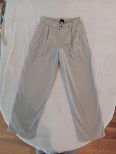 IZOD Khakis Womens 18R Pleated Beige Adjustable Waist