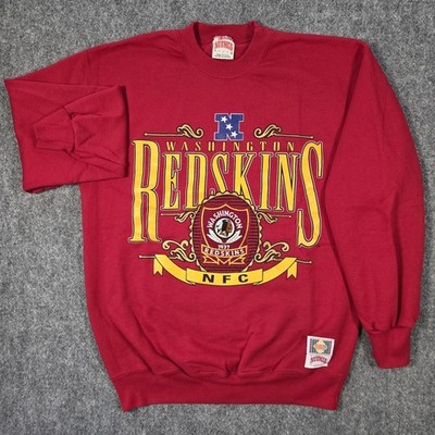 Vintage Nutmeg Mills Washington Redskins Crest Crew Neck Sweatshirt Large