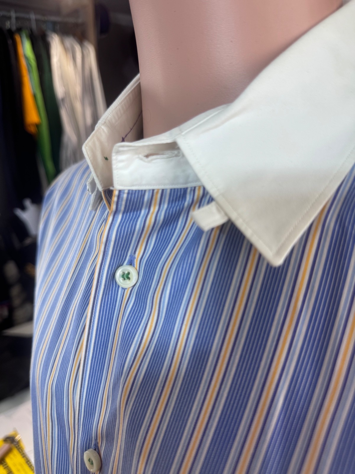 Dsquared2 CONTRAST Collar Button Front Shirt XXL … - image 9