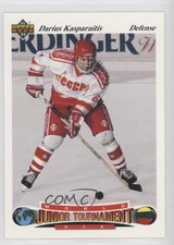 1991-92 Upper Deck Czech World Junior Tournament Darius Kasparaitis #11 k4g