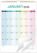 2026 Calendar - 2026 Wall Calendar, Jan. 2026 - Dec. 2026, 12" X 17", 12 Months 