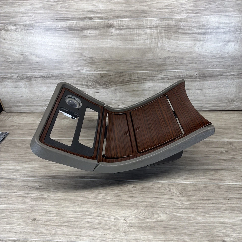 01 02 Cadillac Escalade Consola Central Madera Grano Portavasos Bisel Borde Reloj OEM Foto 4 de 4