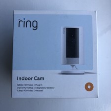 Sealed Ring Indoor Camera 2nd Gen 1080p HD Video White Plug-in Pet Security CCTV