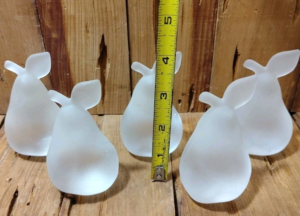 Pisapapeles Kristaluxus Pera Esmerilada ArtGlass México Plomo Cristal Lote de 5 Foto 3 de 4