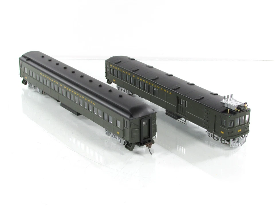 HO Scale **MARYLAND & PENNSYLVANIA** Doodlebug & Coach -- Bachmann 81424, w/ DCC - Image 3 of 4