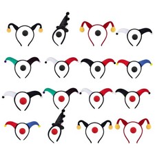 Vibrant Clown Costume Headband And Nose Cosplay Decoration For Kids And Adults