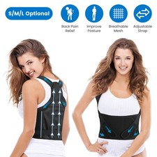 3 Size Options Posture Corrector For Women Men Adjustable Back Brace Trainer Imp