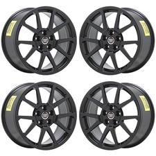19x9 19x10 Cadillac Cts-v Coupe Satin Black Wheels Factory 4647 4677 Exchange