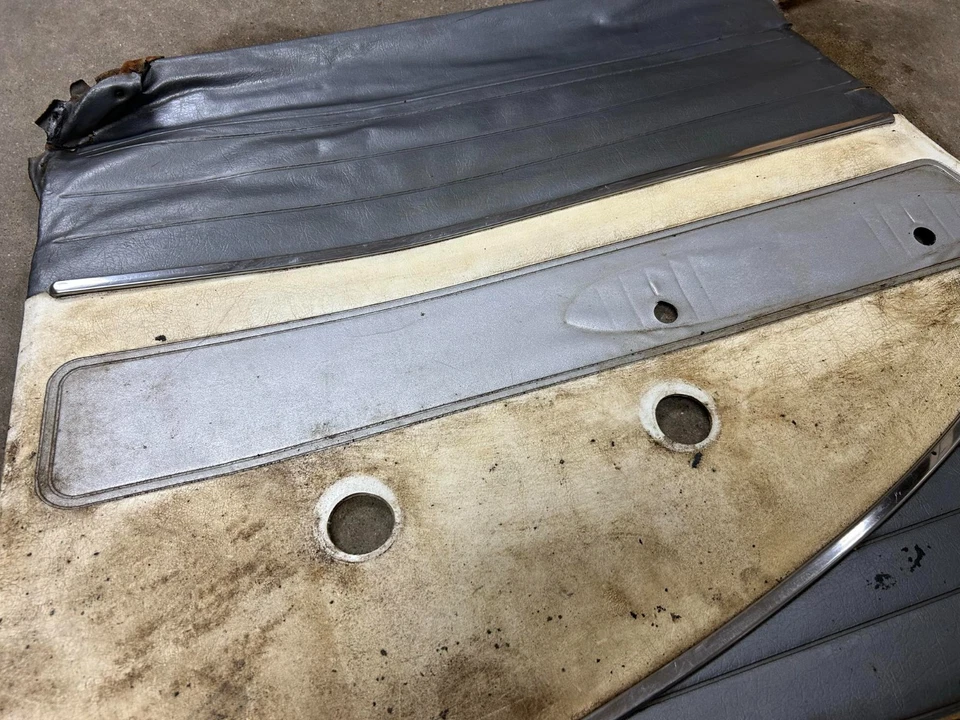 1956 Chevrolet Bel Air 4 Door Sedan Door Panel With Trim OEM Used - Image 3 of 3