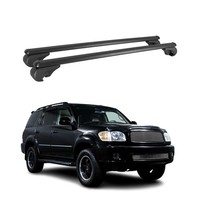 DachträGer FüR Toyota Sequoia 2001-2006 GepäCkträGer GrundträGer Alu Schwarz 2X