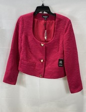 Express Women Pink Crop Blazer Size M