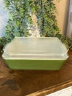 Vintage Pyrex Refrigerator Dish 0503 1.5 Qt Verde Avocado Green w/ Lid 503-C