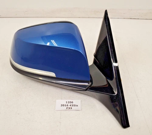 ✅ 14-20 OEM BMW F32 F33 F36 Right Passenger Side Mirror Assembly Blue B45
