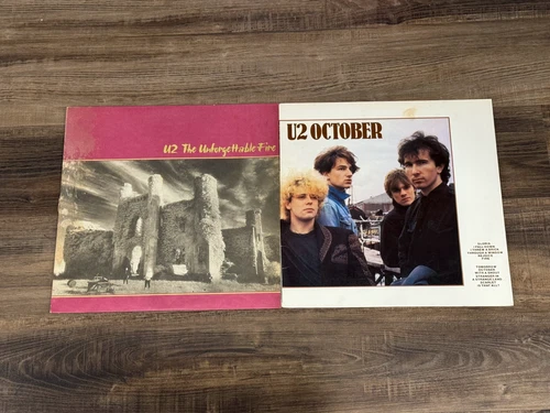 U2- Lot Of 2 Records- October/ The Unforgettable Fire