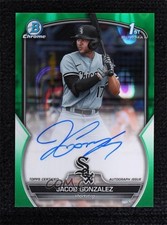 2023 Bowman Draft Green Lava Refractor 44/99 Jacob Gonzalez #CDA-JGO Auto j8o