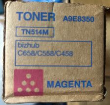 Image of Genuine Konica Minolta TN514M (A9E8350) Magenta Toner Cartridge