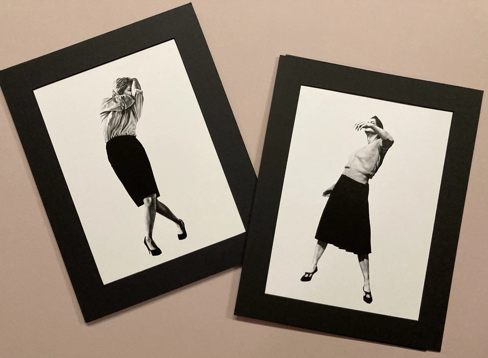 ROBERT LONGO Hombres en las ciudades conjunto de DOS imágenes, marco mate 11x14 listo #203 Foto 3 de 3