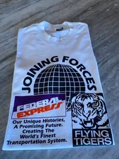 Vintage 1990s Federal Express "FedEx" Shipping T-shirt size Men's Ex Large New