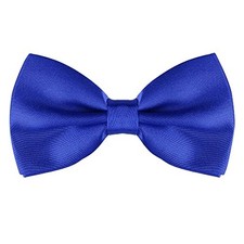 Pre-tied Solid Adjustable Bowtie Classic Tuxedo Wedding One Size Royal Blue