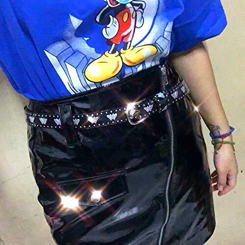 Women Girls Candy Color Laser Butterfly Print Belt Transparent Jelly Waist Belt Buy Women Girls Candy Color Laser Butterfly Print Belt  main image 2