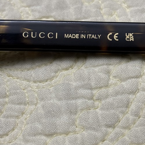 NUEVO EN CAJA Gafas de sol/estuche Gucci GG0325SA 002 57 19 150 ojo de gato caparazón de tortuga para damas - Imagen 5 de 10